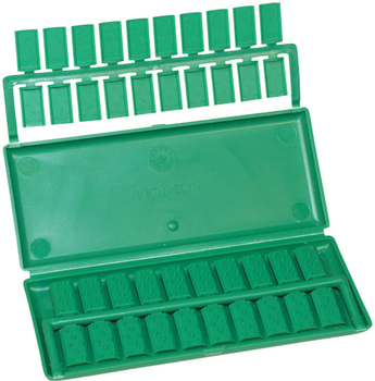 Unger Plastic Clips and Case for Squeegees. Green. 10/case.