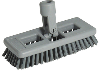 Unger SmartColor™ Floor Cleaning Swivel Brushes. 8 X 3 in. Gray. 10/case.