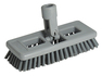 A Picture of product UNG-SB20G Unger SmartColor™ Floor Cleaning Swivel Brushes. 8 X 3 in. Gray. 10/case.