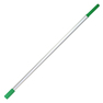 A Picture of product UNG-T3180 Unger Plus 3-Extension Pole for 2-section TelePlus Pole Systems. 6 ft/1.85 m. Silver/Green. 10/case.