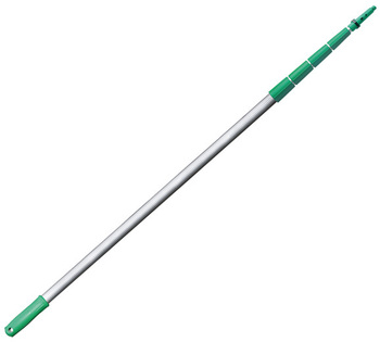 Unger Tele-Plus™ 4-section Pole. 24 ft/5 m. Silver/Green. 10/case.