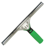 A Picture of product UNG-ES150 Unger ErgoTec® Squeegee Complete. 6 in. / 15 cm. Green/Silver. 10/case.
