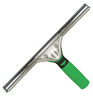 A Picture of product UNG-ES400 Unger ErgoTec® Squeegee Complete. 16 in. / 40 cm. Green/Silver. 10/case.