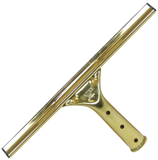 GoldenClip® Brass Squeegees for Glass. 10 in. / 25 cm. Gold/Black. 10/case.