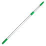 A Picture of product UNG-OS260 Unger UniTec 2-Section Telescopic Cleaning Pole,s. 13 ft/4 m. Silver/Green. 10/case.