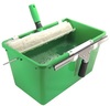 A Picture of product UNG-QB120 Unger Window Cleaning Bucket with Sieve. 4.5 gal./18 L. Green. 10/case.
