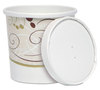 A Picture of product SCC-KHSB12ASYM Dart® Flexstyle® Double Poly Food Combo Packs. 12 oz. Symphony pattern. 250/Carton.