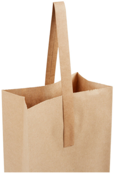 2 Bottle Paper Wine Bags with Handles. 60#. 6 1/2 X 13 In. 250/Case.