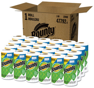 Bounty® Select-a-Size Kitchen Roll Paper Towels, 2-Ply, White, 5.9 x 11, 74 Sheets/Roll, 24 Rolls/Carton