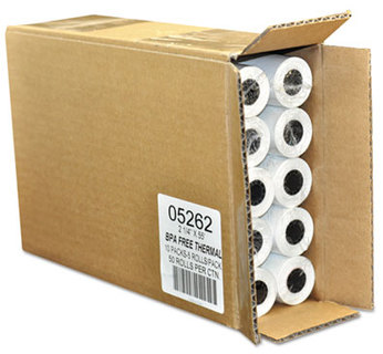 Iconex™ Direct Thermal Printing Thermal Paper Rolls. 2.25 in X 55 ft. White. 50/Carton.