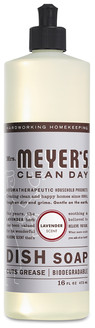 Mrs. Meyer's® Dish Soap, Lavender Scent, 16 oz Bottle, 6/Case
