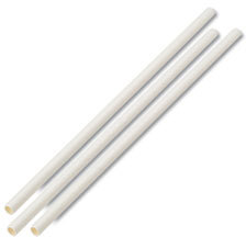 Boardwalk® Unwrapped Jumbo Paper Straws. 7 3/4 X 1/4 in. White. 4800 Straws/Carton.