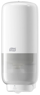 Tork Foam Skincare Automatic Dispenser. 10.9 X 4.5 X 5.1 in. White. 4/case.