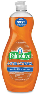 Palmolive® Ultra Antibacterial Dishwashing Liquid, 20 oz Bottle, 9/Case