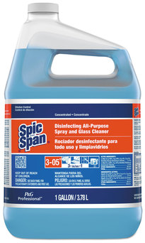 Spic and Span Disinfecting All-Purpose Spray and Glass Cleaner, Closed Loop, Concentrate Liquid, 1 gal, 2/Case