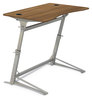 A Picture of product SAF-1959WL Safco® Verve™ Standing Desk, 47.25" x 31.75" x 36" to 42", Walnut