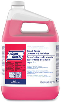 Broad Range Quaternary Sanitizer, Sweet Scent, 1 gal Closed-Loop Plastic Jug, 3/Carton