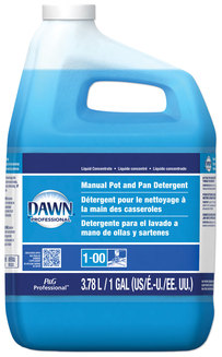 Dawn Professional Manual Pot/Pan Dish Detergent, Original Scent, 1 gal Closed-Loop Plastic Jug, 4/Carton