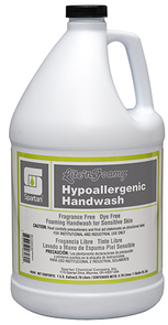 Lite'n Foamy® Hypoallergenic Handwash. 1 gal. Clear. Fragrance-free. 4 bottles/case.