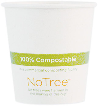 World Centric® NoTree™ Paper Hot Cups, 4 oz, Natural, 1,000/Case