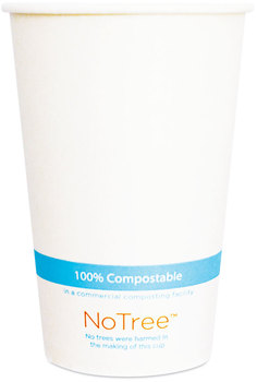 World Centric® NoTree™ Paper Cold Cups, 12 oz, Natural, 1,000/Carton