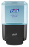 A Picture of product GOJ-5034 PURELL® ES4 Push Style Soap Dispenser. 1200 mL. 5.38 X 6.5 X 10.0 in. Graphite color.