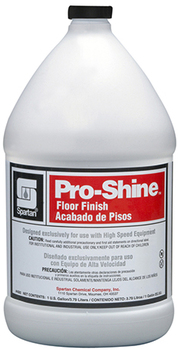 Pro-Shine.  22% solids.  Floor finish designed exclusively for use with high speed buffers.  4-1.