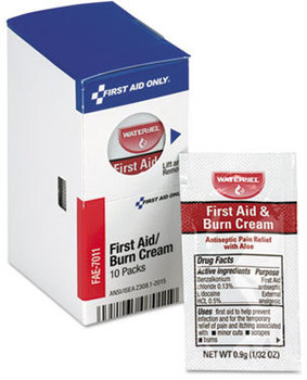First Aid Only™ SmartCompliance Refill First Aid Burn Burn Cream. 10/Box.