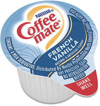 Coffee-mate® Liquid Coffee Creamer,  Mini Cups, French Vanilla, 180/Box