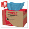 A Picture of product 351-115 KIMTECH PREP* KIMTEX* Wipers.  Brag Box.  12.1" x 16.8".  Blue Color.  180 Wipers/Box.