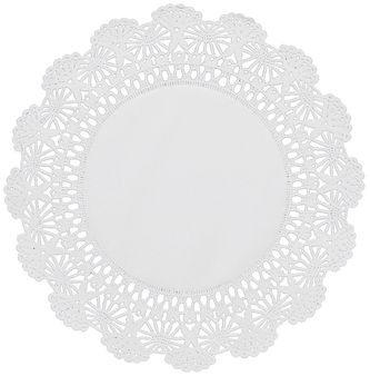 Hoffmaster® Cambridge Lace Embossed Round Paper Doilies. 8 in. White. 1000/Carton.
