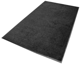 ColorStar Indoor Wiper Mat with Cleated Back. 3 X 5 ft. Dark Granite.