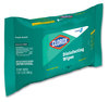 A Picture of product CLO-60034W Clorox® Disinfecting Wipes, On The Go Pack, Fresh Scent, 7.25 x 7, 70/Pack, 9 Packs/Case