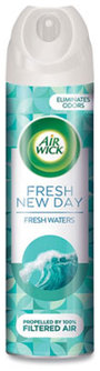 Air Wick® Aerosol Air Freshener, Fresh Waters, 8 oz Aerosol Spray, 12/Carton
