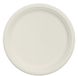 A Picture of product DCC-9PSC1R Bare® by Solo® Eco-Forward® Sugarcane (Bagasse) Dinnerware Plates. 8.9 in. 125/sleeve, 4 sleeves/case. Dart Molded Fiber.