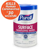 A Picture of product GOJ-934106 PURELL® Foodservice Surface Sanitizing Wipes. 7 X 10 in. Fragrance Free. 110/canister, 6 canisters/case.