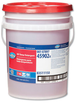 Luster™ Professional All-Temp Warewash Detergent. 5 gal. Mild Scent. 1 Pail.