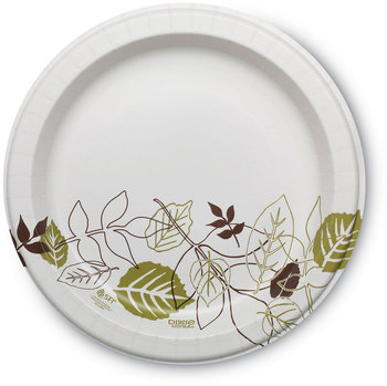 Dixie® Ultra® Pathways® Heavyweight Paper Plates, WiseSize, 10 1/4", 500/Carton