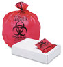 A Picture of product BWK-IW2432R Boardwalk® Linear Low Density Health Care Trash Can Liners. 16 gal. 1.3 mil. 24 X 32 in. Red. 250/carton.