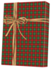 A Picture of product 969-547 Gift Wrap. 24 in. X 100 ft. Plaid Design.