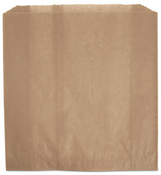 Rubbermaid® Commercial Wax-Coated Sanitary Napkin Receptacle Liners. 2-3/4 X 8-3/4 X 8-1/2 in. Brown. 250/Carton.