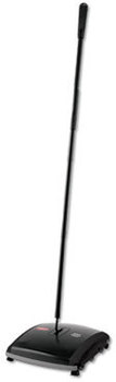 Rubbermaid® Commercial Dual Action Sweeper, Boar/Nylon Bristles, 44" Steel/Plastic Handle