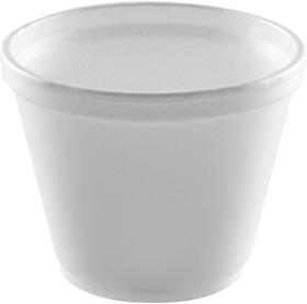 Styrofoam Squat Cup 12oz 25 Count