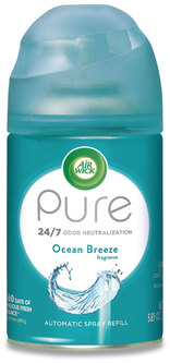 Air Wick® Freshmatic® Ultra Automatic Pure Refill, Ocean Breeze, 5.89 oz Aerosol Spray, 6/Case