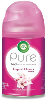 Air Wick® Freshmatic® Ultra Automatic Pure Refill, Tropical Flowers, 5.89 oz Aerosol Spray, 6/Case