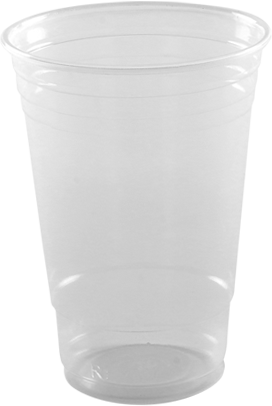 Clear Plastic Cups with Lids, 20 oz, 50 Pack
