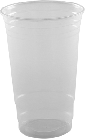 500 Pack] 16 oz Plastic Cups with Dome Lids with Hole - PET Clear