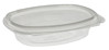 A Picture of product 217-811 8 oz. Recycled Plastic Hinged Lid 1 Compartment Takeout Deli Container, Clear, 200 ct.