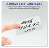 A Picture of product AVE-22822 Avery® Rectangle Labels Print-to-the-Edge with Sure Feed and Easy Peel, 2 x 3, Glossy Clear, 80/Pack