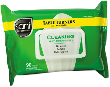 Sani Professional® Multi-Surface Cleaning Wipes, 11 1/2 x 7, White, 90 Wipes/Pack, 12 Packs/Case